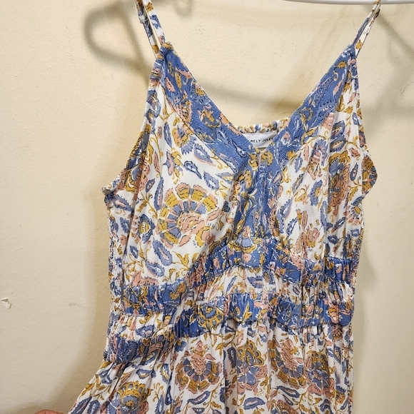 Sincerely Jules Long Floral Boho Spring Flare Casual Dress size L - Picture 5 of 12